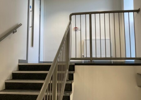 A stairwell makeover completed as part of the refurbishment project