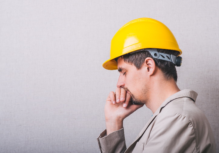 Construction worker struggling with mental health
