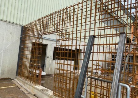 Foundations of steel cladding walls