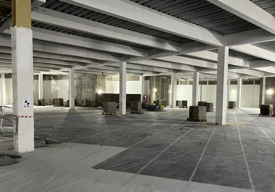 View of full strip out of Debenhams in Eldon Square, Newcastle. 