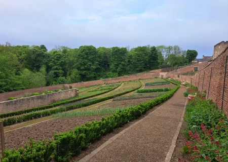 A view of the Walled Gardens at Auckland Castle.