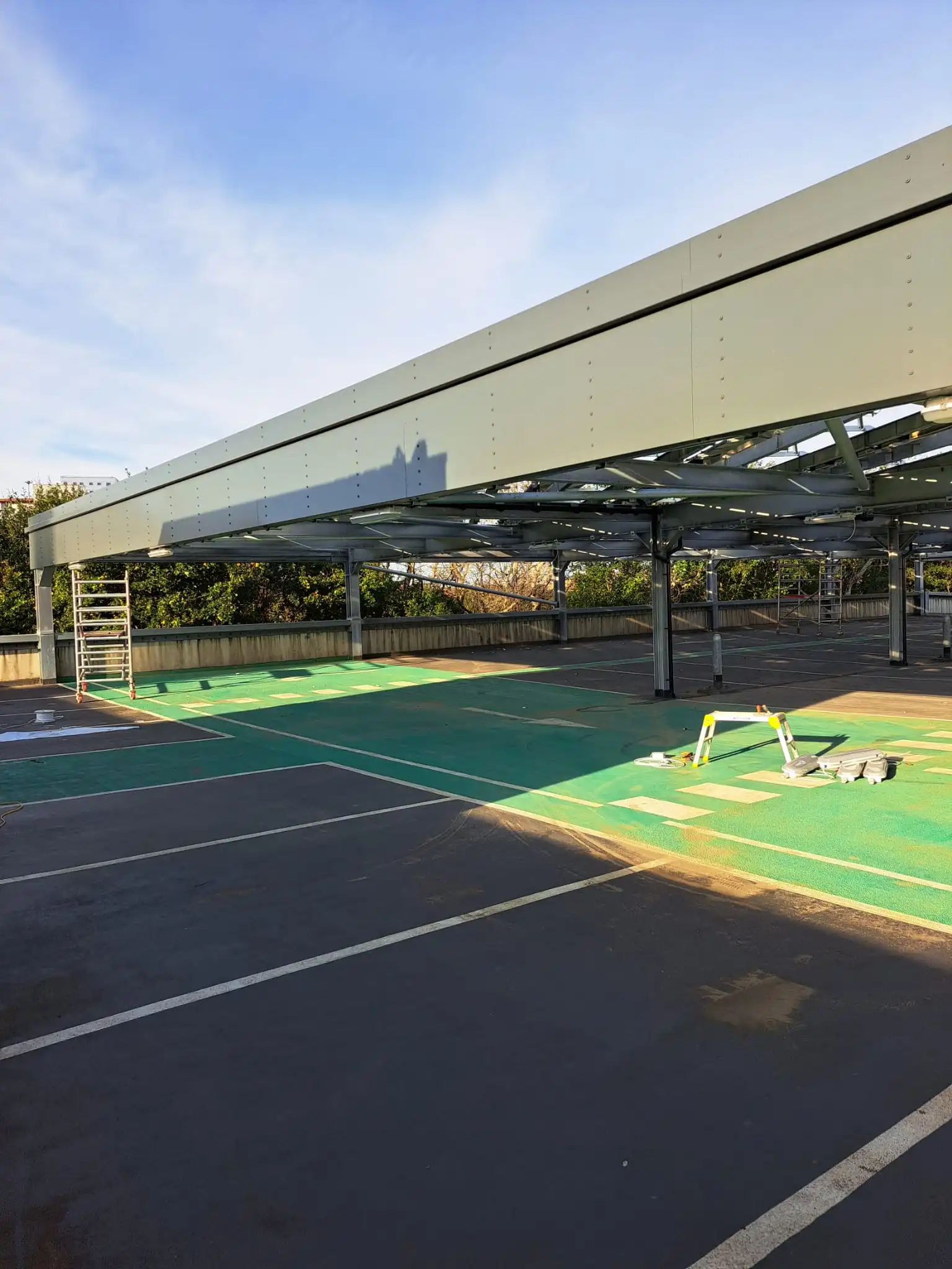 The baltic car park at Gateshead College.